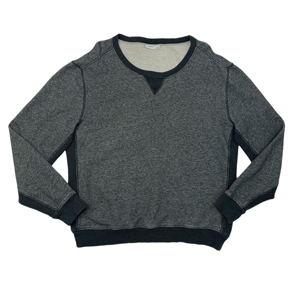 J Lindeberg Sweatshirt Mens L Large Faded Coal Grey Tyrell Easy Sweat Pullover